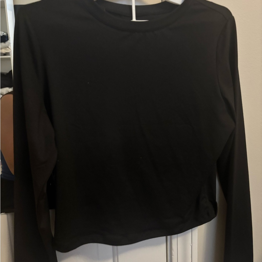 Classic Black Women's Long Sleeve Top